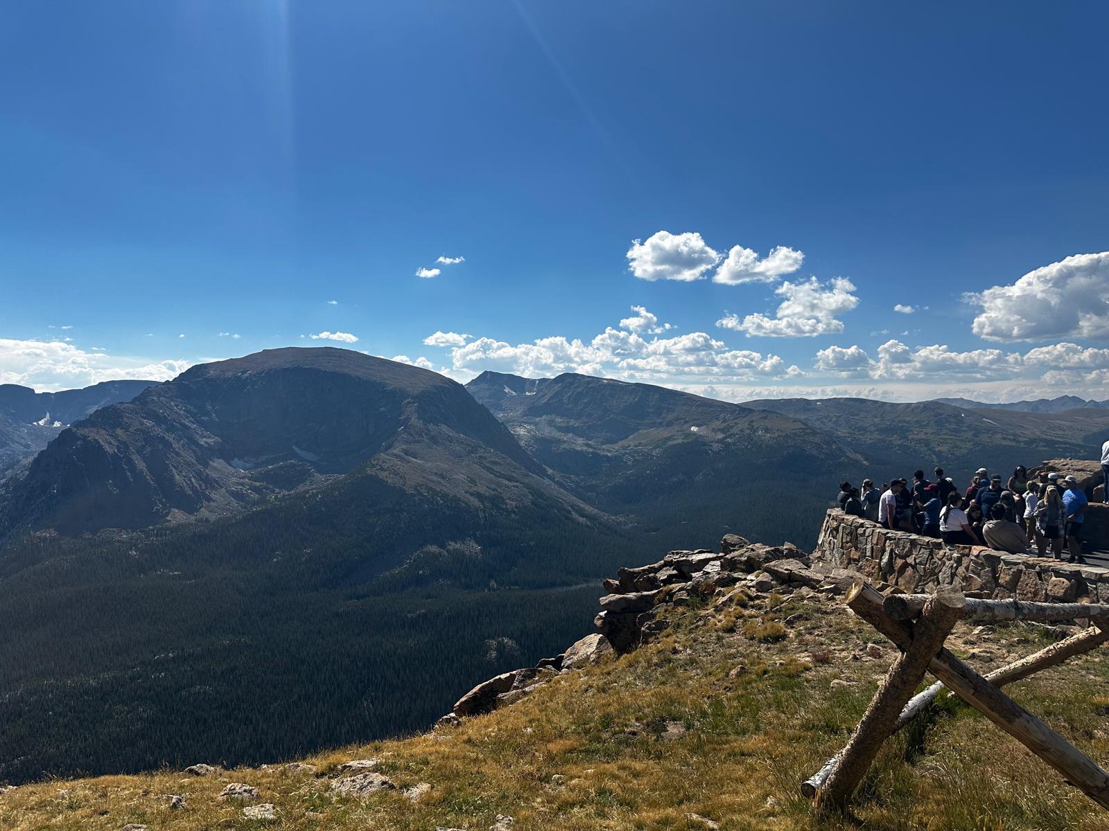 Wide alpine mountain view from Forest Canyon Overlook