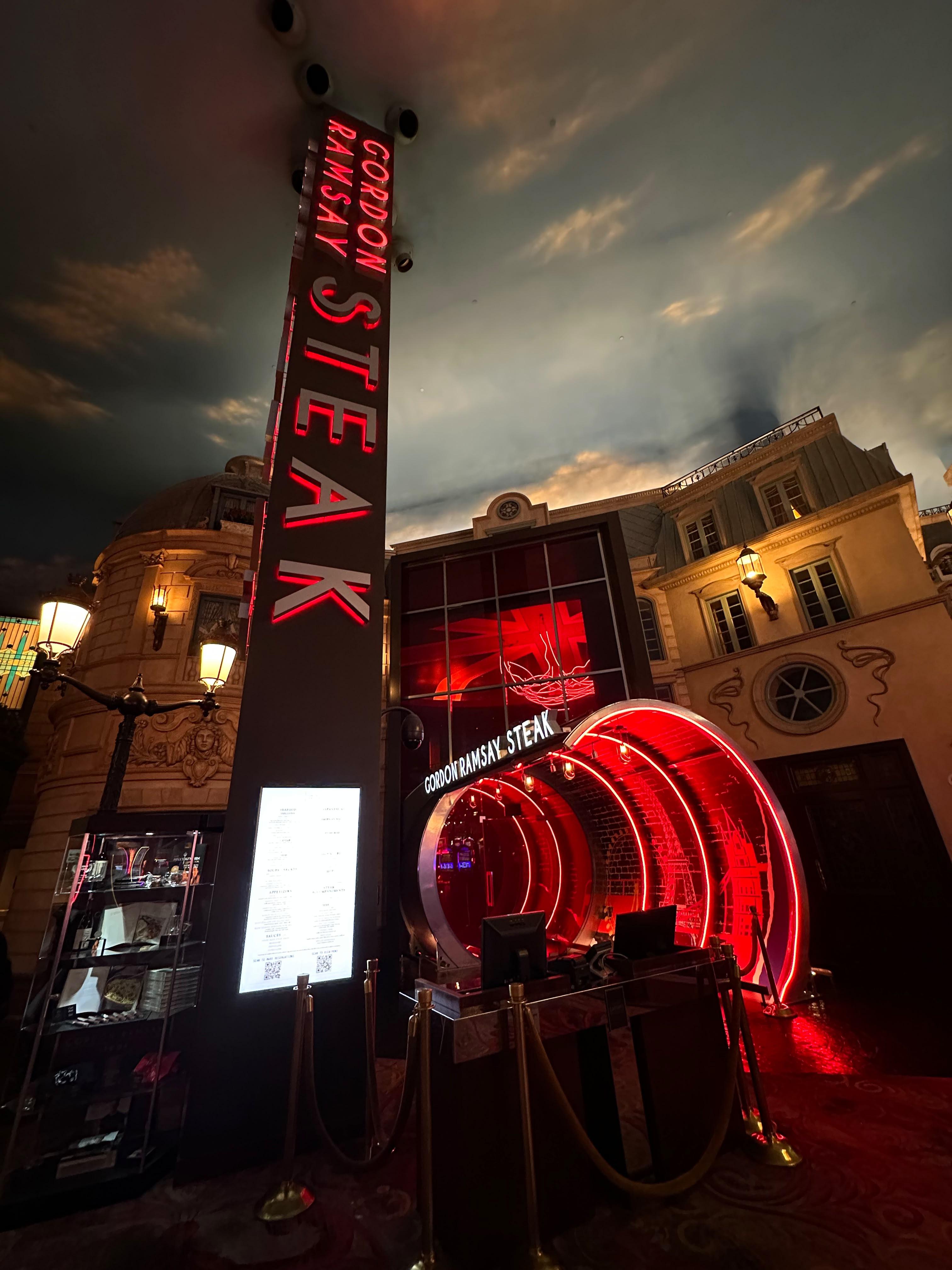 Gordon Ramsay Steak and a bright cocktail made the trip feel more polished. — personal Muse & Miles Las Vegas photograph