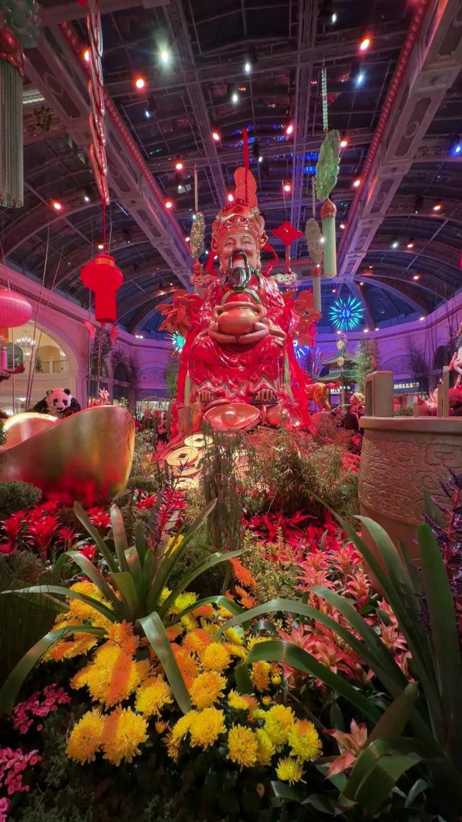 Floral display photographed during a personal Bellagio visit in Las Vegas