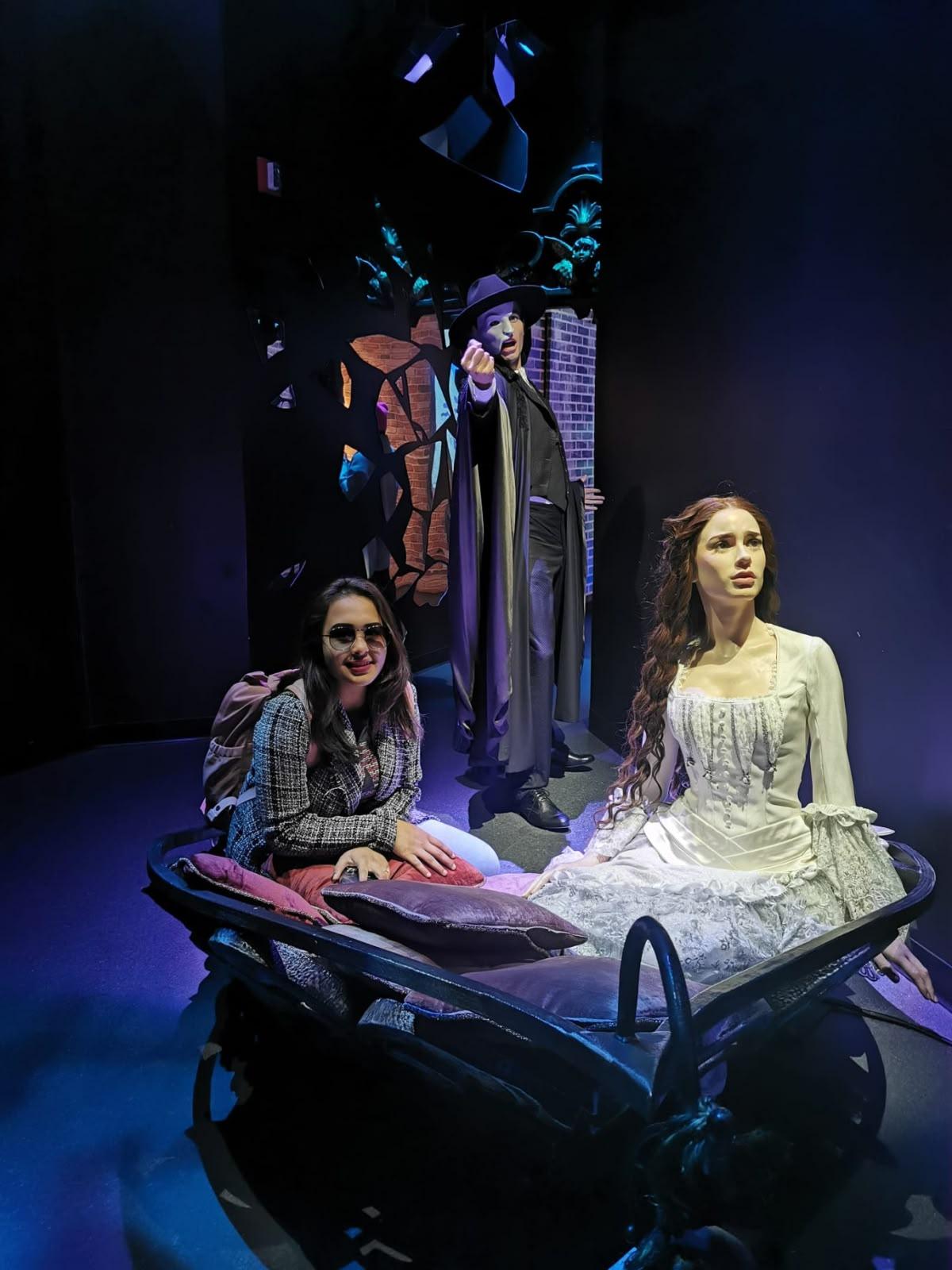 Personal portrait inside a cinematic car-themed wax display