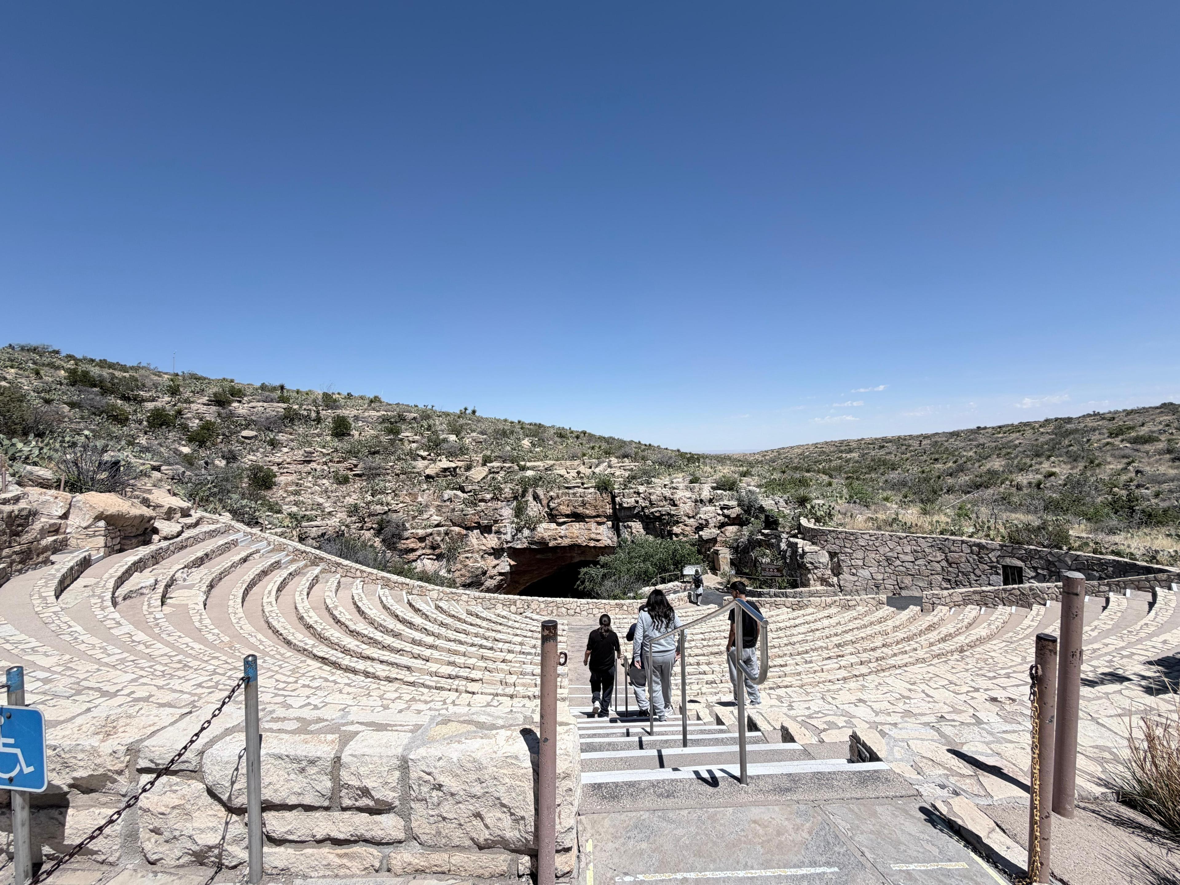 Outdoor amphitheater at Carlsbad Caverns National Park